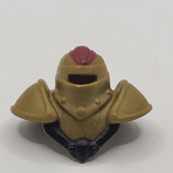 Fisher-Price Great Adventures Medieval Gold Knight figure helmet ,. - Picture 1 of 3